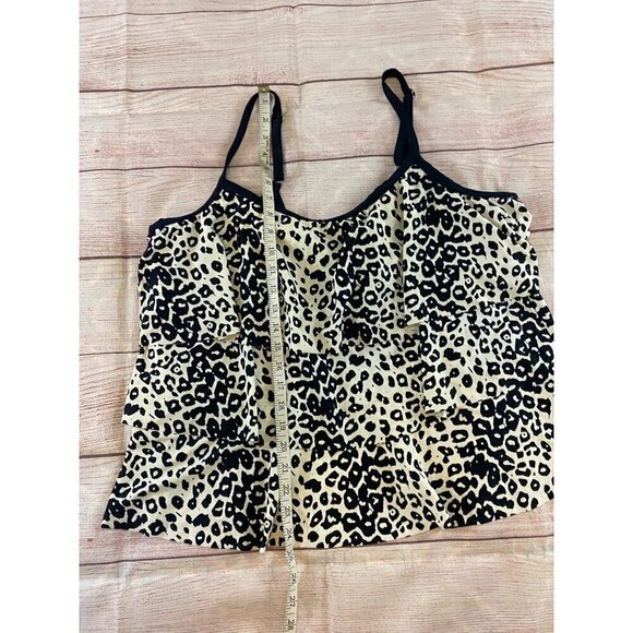 Maxine Of Hollywood Women's Layered Animal Print Tankini - 22W - Picture 3 of 10